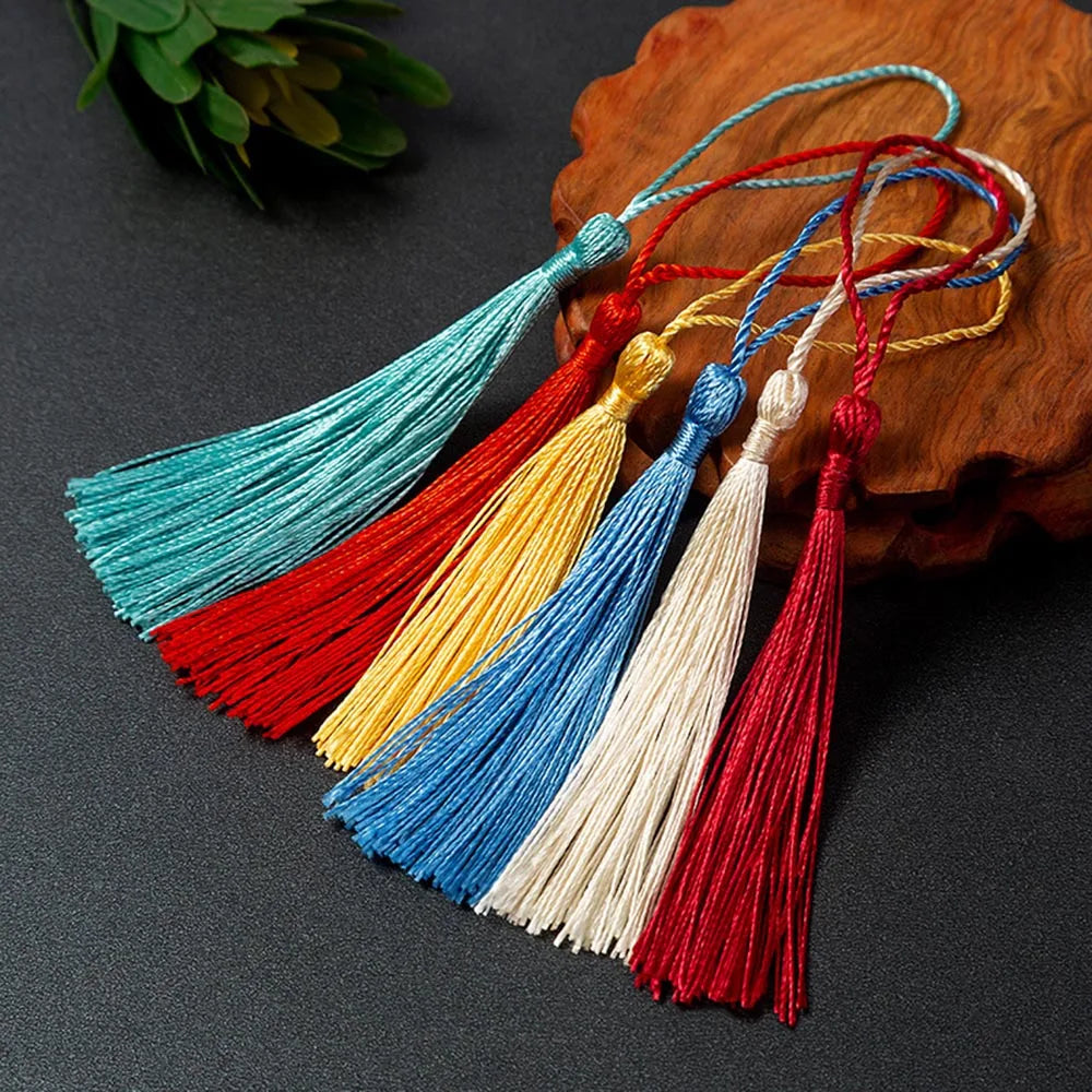 35Pcs Colour Mixture Bookmark Tassels 13cm Mini Tassels with Loops for DIY Crafts Jewelry Making Accessories