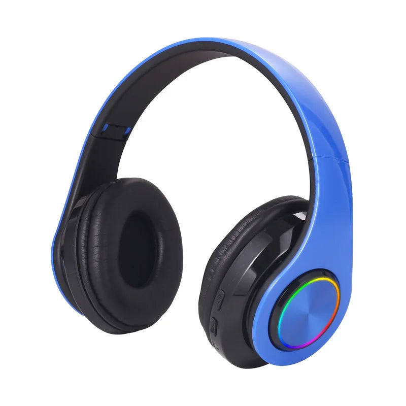 B39 Headphone With Wireless Bluetooth Colorful Light Pluggable Card Game Music Movement Bluetooth Headset for Phone