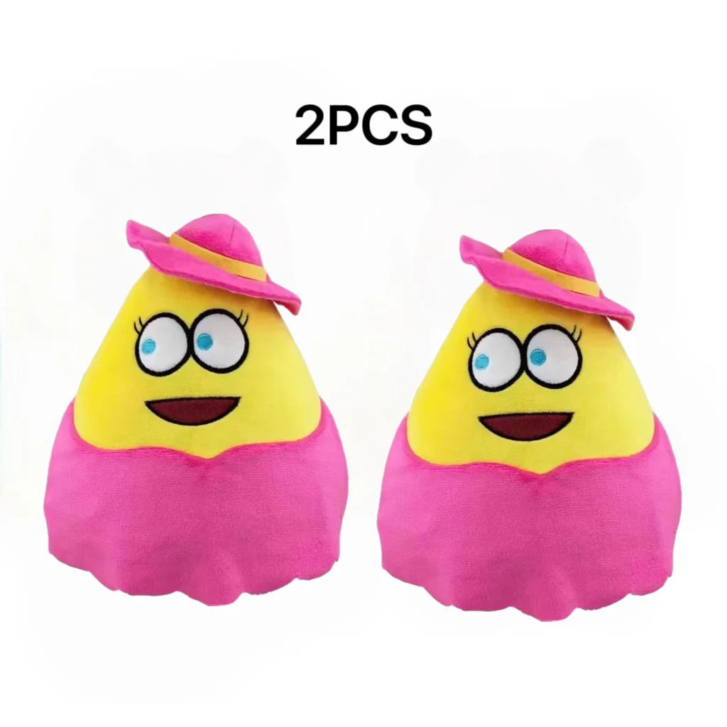 22cm 1/7pcs New hot  style Hot Game My Pet Alien Pou Plush Toy Furdiburb Emotion Alien Plushie Stuffed Animal Pou Doll ﻿