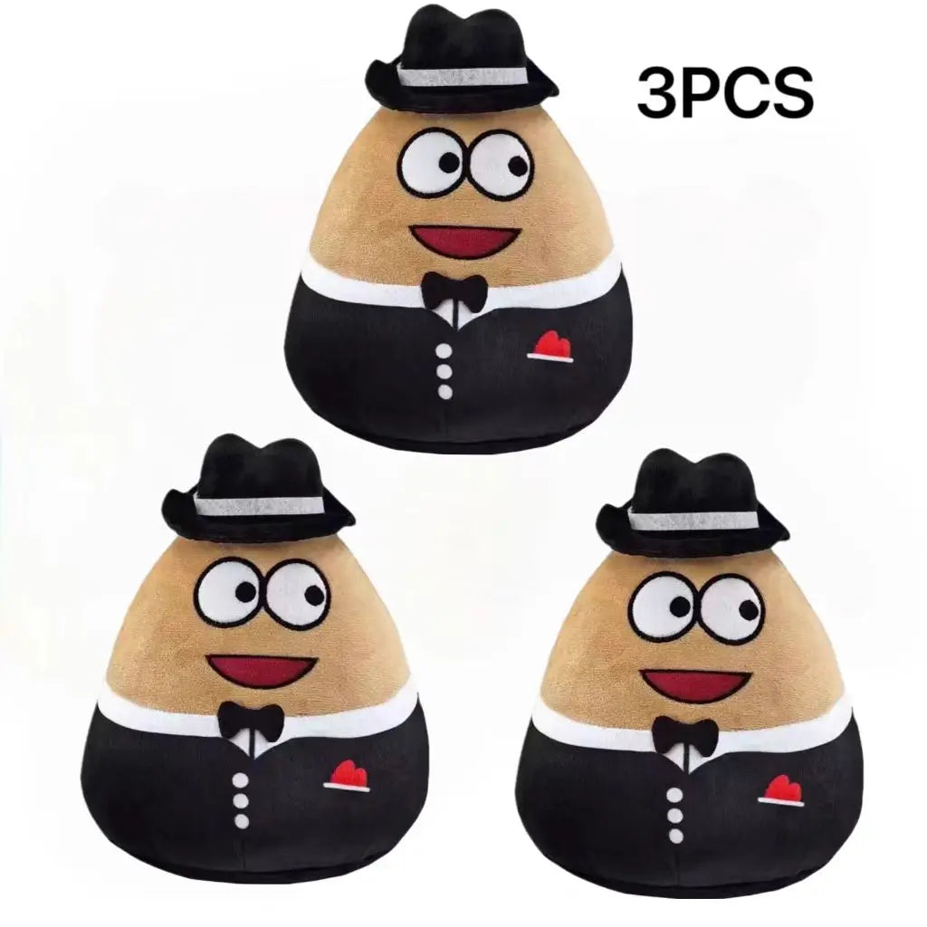 22cm 1/7pcs New hot  style Hot Game My Pet Alien Pou Plush Toy Furdiburb Emotion Alien Plushie Stuffed Animal Pou Doll ﻿