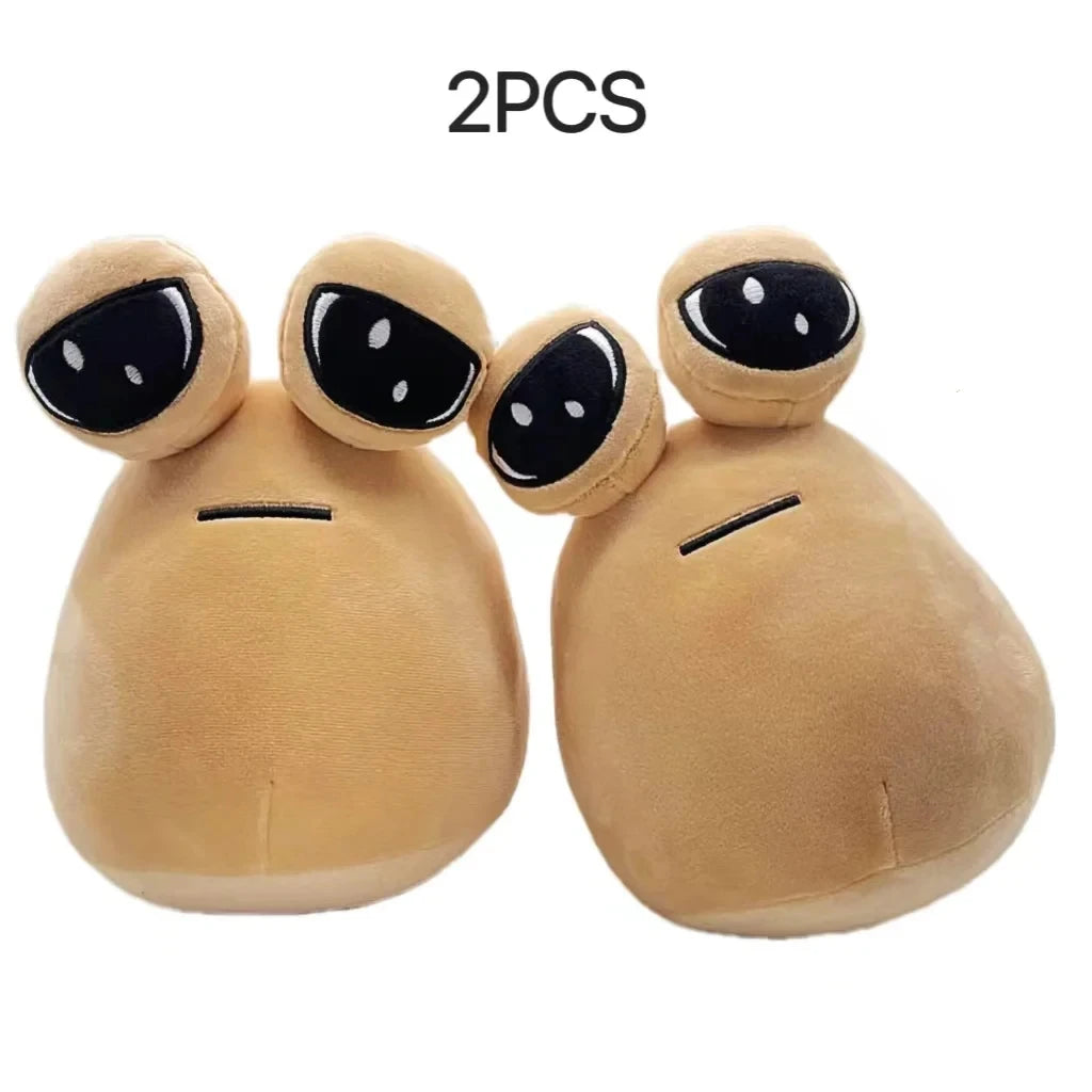 22cm 1/7pcs New hot  style Hot Game My Pet Alien Pou Plush Toy Furdiburb Emotion Alien Plushie Stuffed Animal Pou Doll ﻿