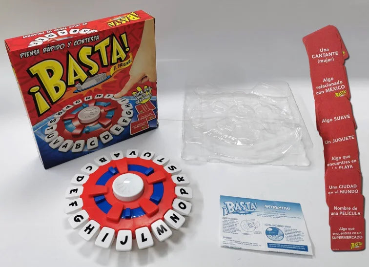 BastaSpanish Word Game Version English Version Board Game Fast-paced Family Gathering Letter Toy Lengua española Juegos De Mesas