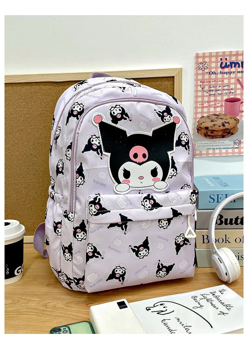 Sanrio Schoolbag Anime Kuromi Cinnamoroll My Melody Pochacco Student Backpack School Bag Large Capacity for Children Girls Boys