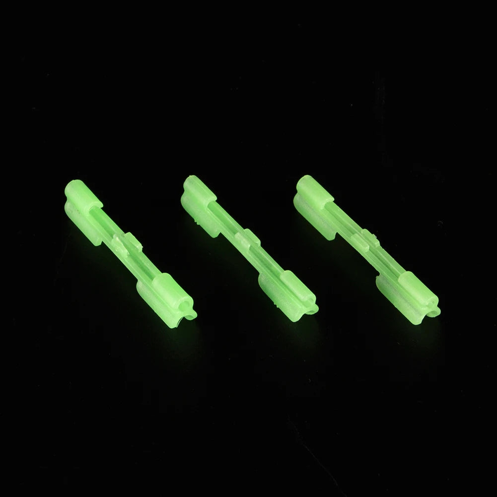 10-50PCS Night Fishing Light Stick Clip S/M/L ABS Fishing Float Tip Light Holder Luminous Effect Light Stick Clip Card Holder