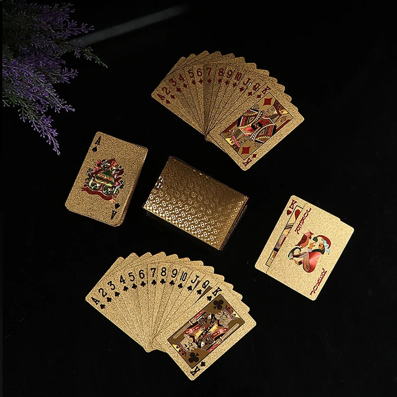 Black Gold Poker game card set waterproof poker set Magic Dmagic packaging board game gift collection