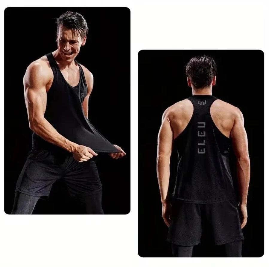 2pcs Quick-drying Compression T-shirt for Men - Lightweight and Breathable Sports Shirt for Outdoor Gym, Running, and Fitness