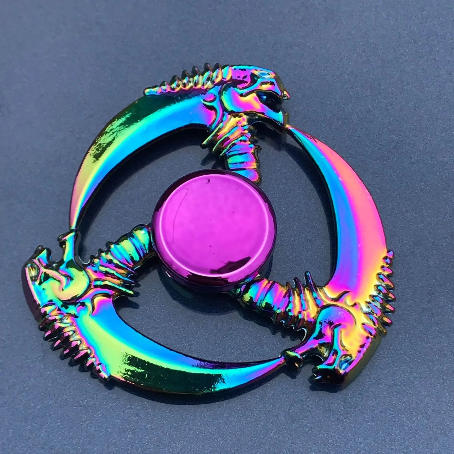 Rainbow Fidget Metal Spinner Colorful Finger Spinners High Speed Hand Spinners Fidget Toys for Stress Anxiety Relief for Adults