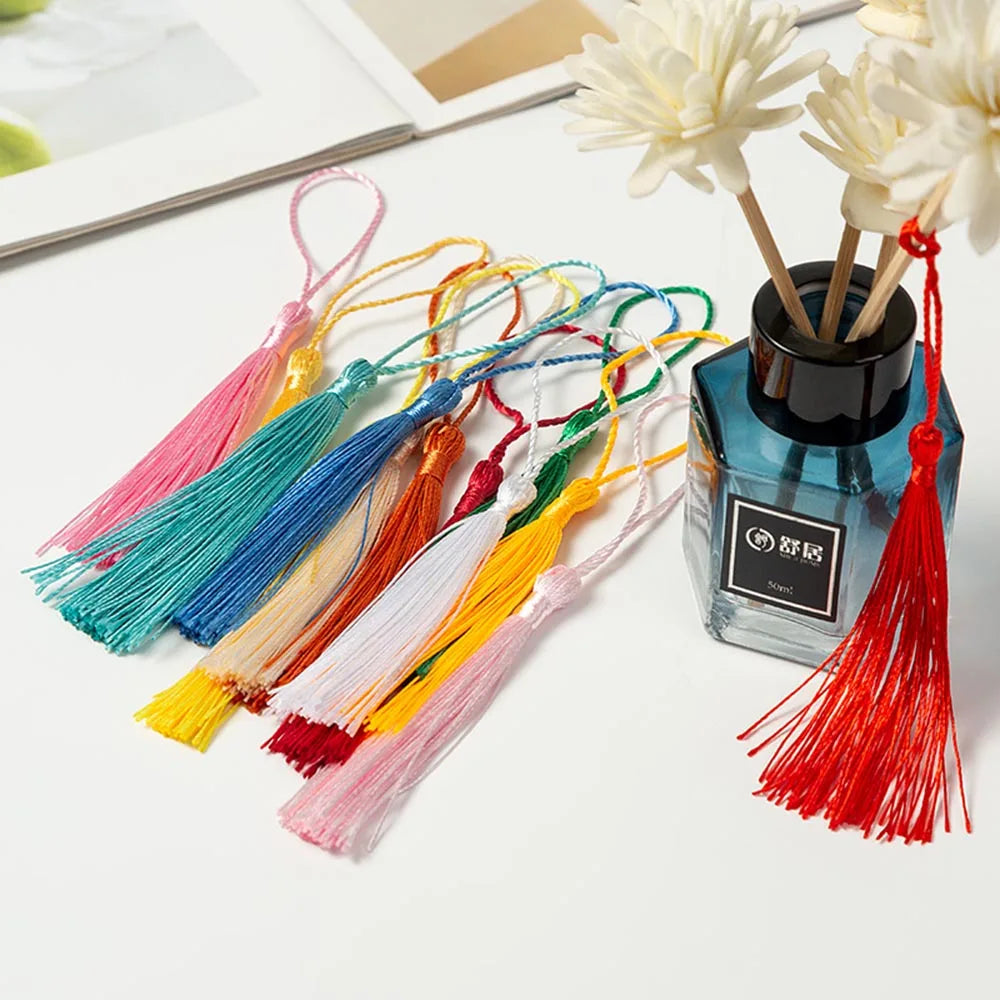 35Pcs Colour Mixture Bookmark Tassels 13cm Mini Tassels with Loops for DIY Crafts Jewelry Making Accessories