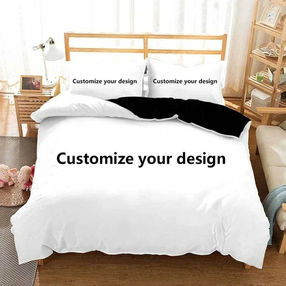 3D Custom Bedding Set Interesting Creative Customized Duvet Cover With Pillowcase Twin Full Queen King Size POD Dropshipping