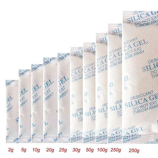 2/5/10/20g Package Non Toxic Silica Gel Desiccant Damp Kitchen Room Living Moisture Dehumidifier Absorber Bag