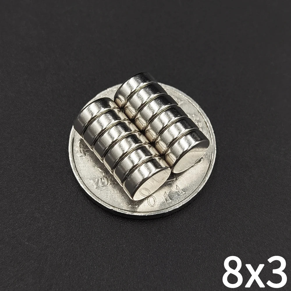 Super Powerful Strong Magnet 2/4/5/6/8/10mm X 1/2/3/mm Round Magnetic NdFeB Neodymium magnets for Fridge N35 Disc Blocks imanes