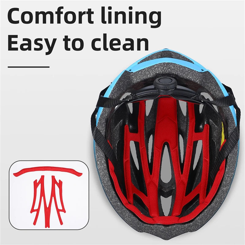 WEST BIKING Ultralight Cycling Helmet Integrally-molded Men Women Racing Helmet Bicycle Safety Cap MTB Road Bike Accessories