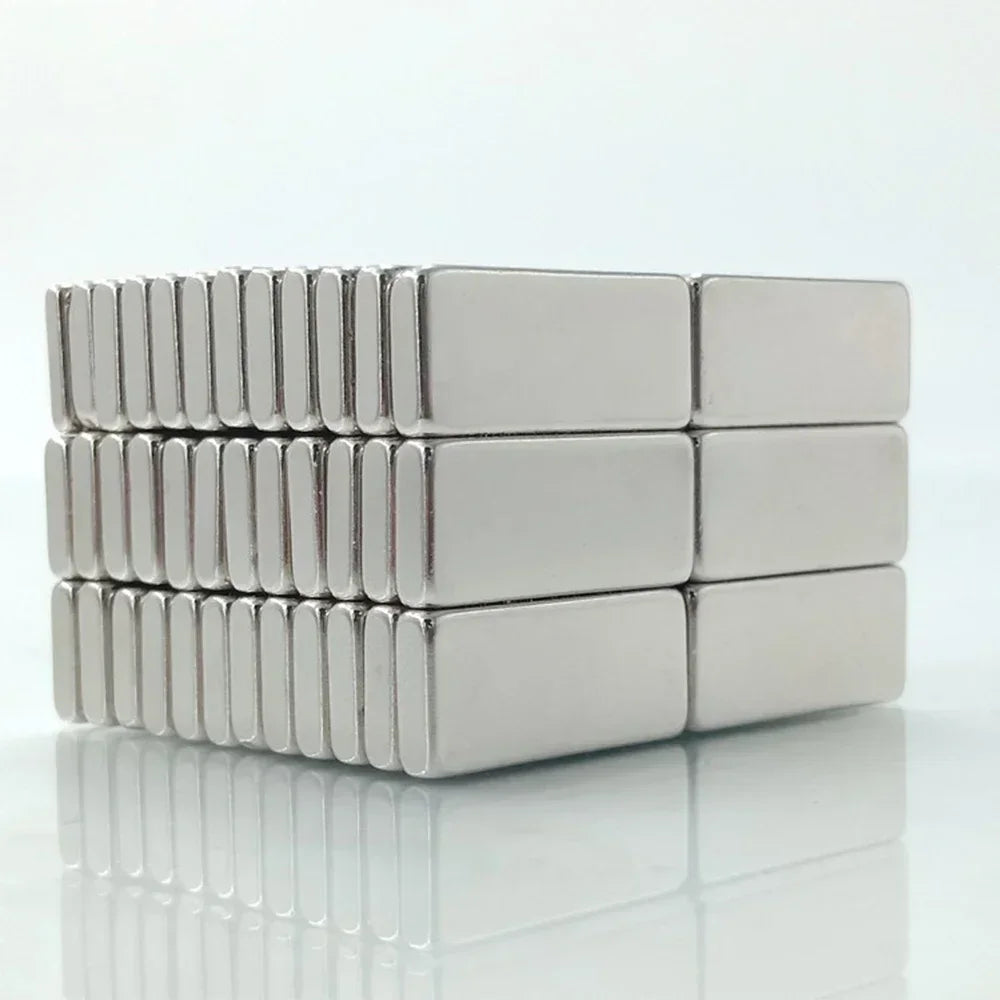 Super Strong Square Magnets Block Neodymium N35 NdFeB Magnet Rectangular Fridge Whiteboard Stickers Cat Eye Nail Magnet Tools