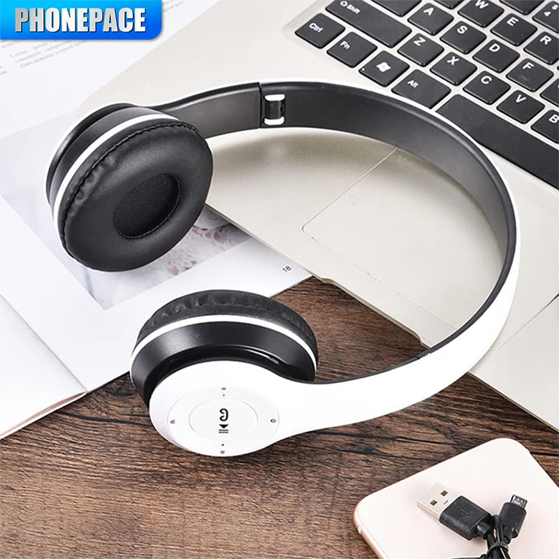 P47 Wireless bluetooth headphone With Mic Noise Cancelling Headsets Stereo Sound Earphones Sports Gaming Headphones Supports PC