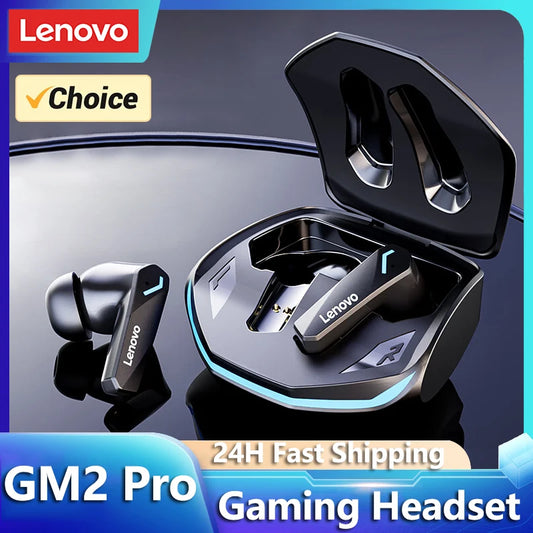 Choice Lenovo GM2 Pro Gaming Headset Bluetooth 5.3 Dual Mode Music Sport Earbuds Noise Reduction Headphones with Mic HD Call