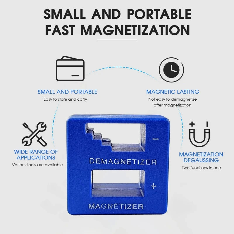 Screwdriver 2 in 1 Magnetizer Demagnetizer Professional Magnetizing Pickup Tool for Screw Driver Drill Bit Hand Tool Parts