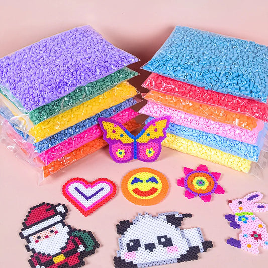 5MM 500pcs 3D Pixel Puzzle Iron Beads for kids Melting Beads Hama Beads DIY High Quality Handmade Gift Toy Fuse Beads