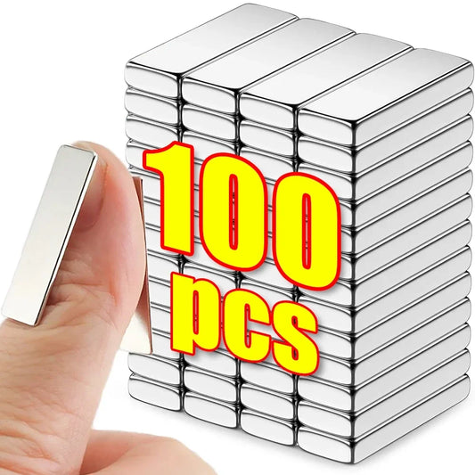 Super Strong Square Magnets Block Neodymium N35 NdFeB Magnet Rectangular Fridge Whiteboard Stickers Cat Eye Nail Magnet Tools