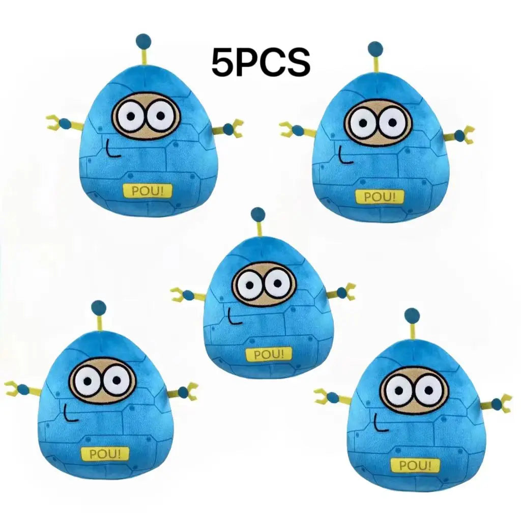 22cm 1/7pcs New hot  style Hot Game My Pet Alien Pou Plush Toy Furdiburb Emotion Alien Plushie Stuffed Animal Pou Doll ﻿