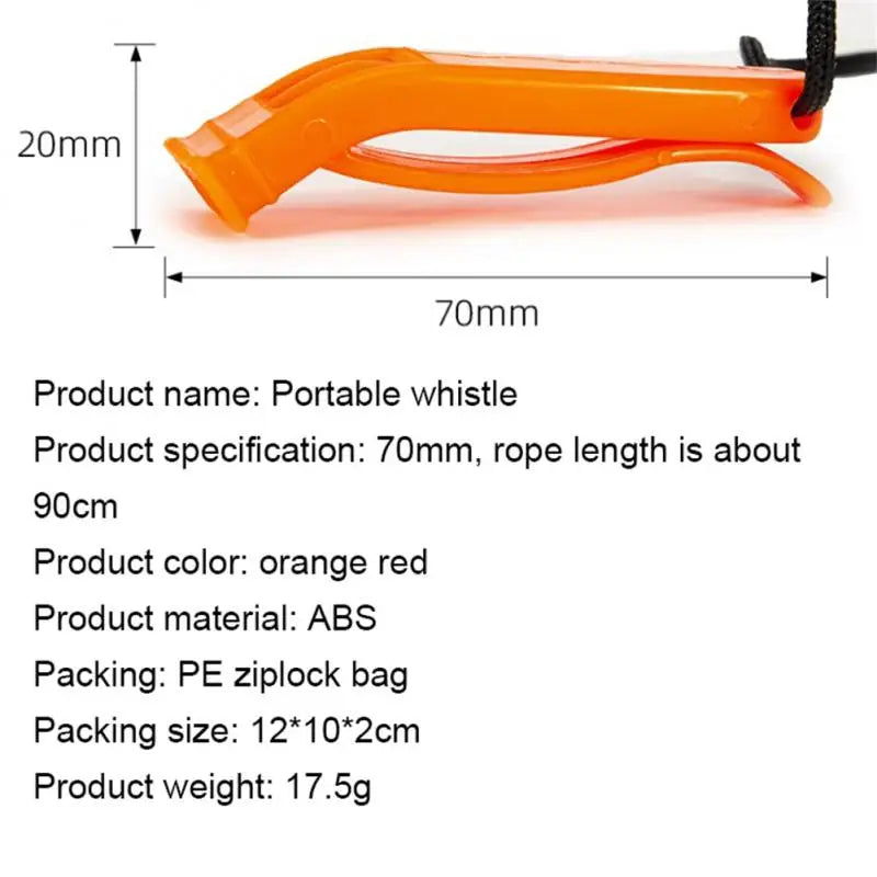 180 High Decibels Whistle Aluminum Alloy Outdoor Survival Practical Whistle Portable Camping Hiking Sports Cheerleading Whistle