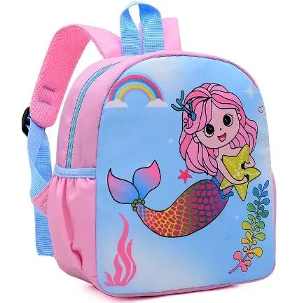 Cartoon Cute Dinosaur Printed SchoolBags Trendy Waterproof Kindergarten Primary School Bookbag Student Backpack