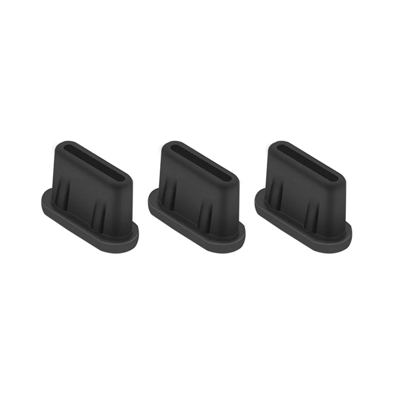 3pc Type-C Dust Plug for DJI Mini 3 Pro Body Remote Control Charging Interface Silicone Dust Plug Cover RC-N1/DJI RC Accessories