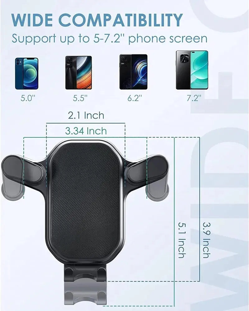 Car Phone Holder Stand Air Vent Gravity Car Mount GPS Smartphone Mobile Cell Support In Car Bracket for iPhone Samsung Xiaomi LG