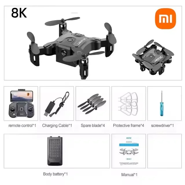 XIAOMI 4DRC V30 Mini Drone with Camera HD 4K 1080P FPV RC Drones Profesional Five-sided Obstacle Avoidance Helicopter Drone Toy