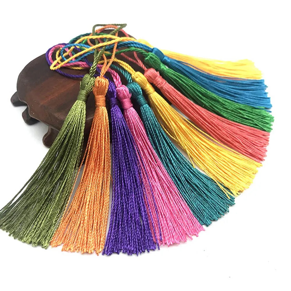 35Pcs Colour Mixture Bookmark Tassels 13cm Mini Tassels with Loops for DIY Crafts Jewelry Making Accessories