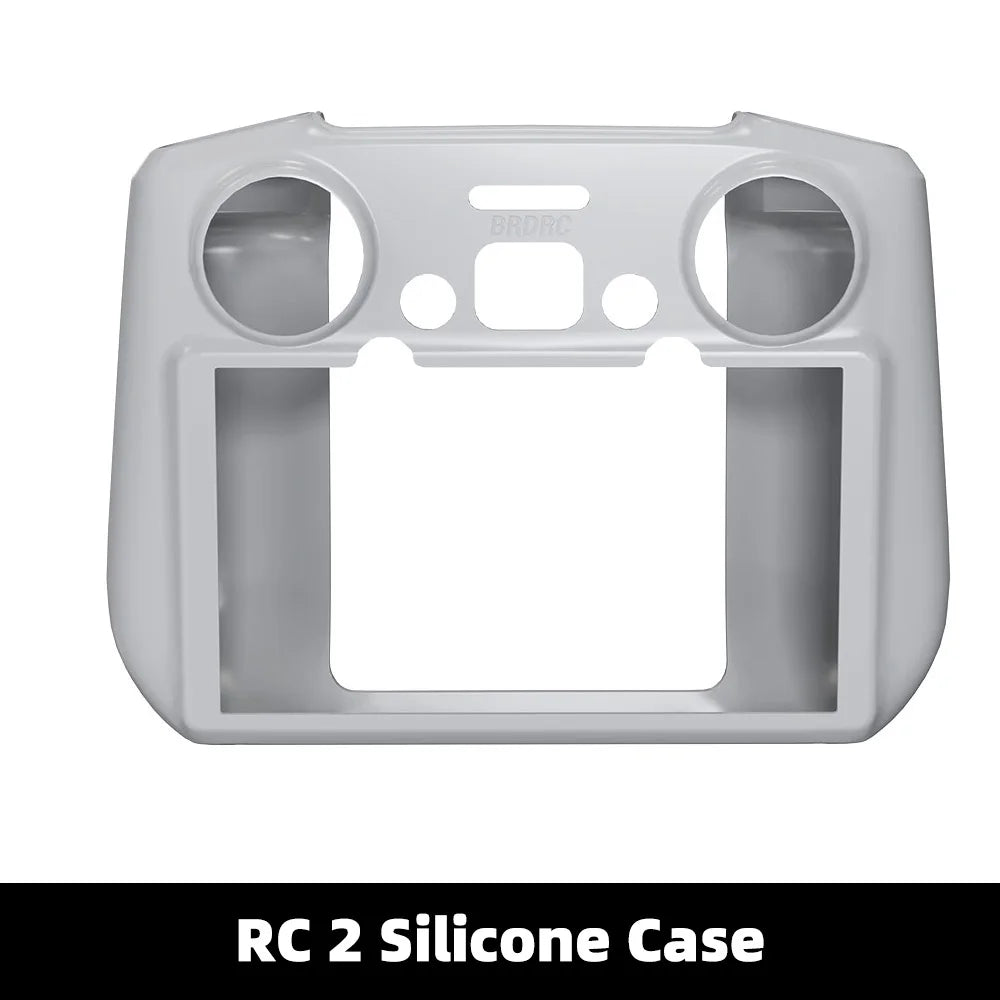 BRDRC Silicone Case for DJI FLIP/NEO/Mini 4 Pro/Air 3S Drone RC 2 Sleeve Scratch Proof Protection Cover Remote Control Accessory