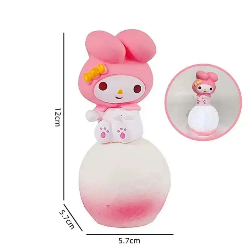 Sanrio Hello Kitty Night Light Luminous Children's Toy Bedside Lamp Anime Cartoon Kuromi Cinnamoroll Cute Children's Gift Gift