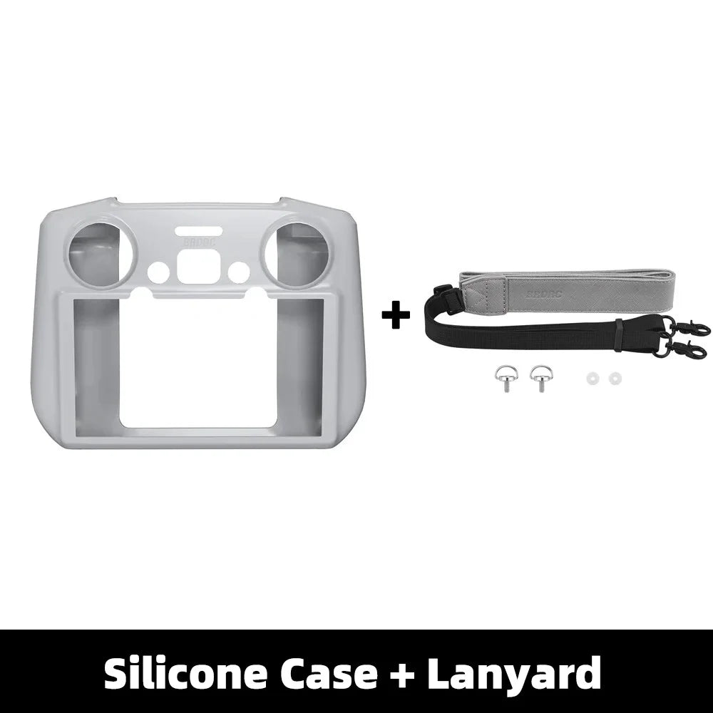 BRDRC Silicone Case for DJI FLIP/NEO/Mini 4 Pro/Air 3S Drone RC 2 Sleeve Scratch Proof Protection Cover Remote Control Accessory