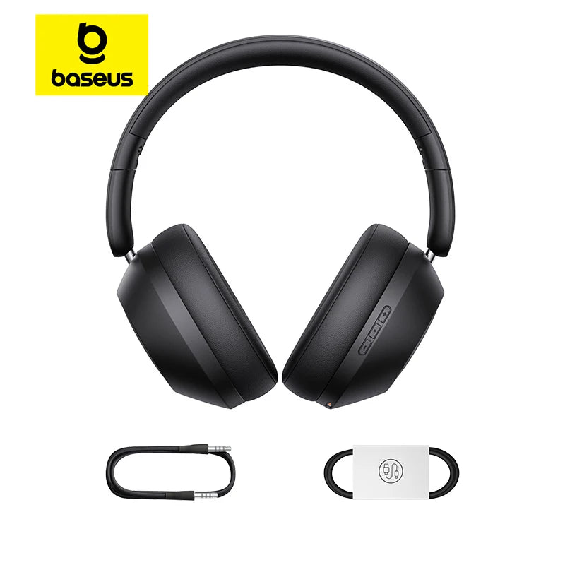 Baseus Bass 30 Max Wireless Headset Bluetooth 5.3 Over Headphones Bass-Enhancing 40mm Diaphragm Ultra Low Latency Earphones 50H