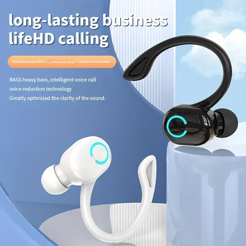 Bluetooth headset portable over-ear low latency noise cancelling monoaural sports business wireless headphones